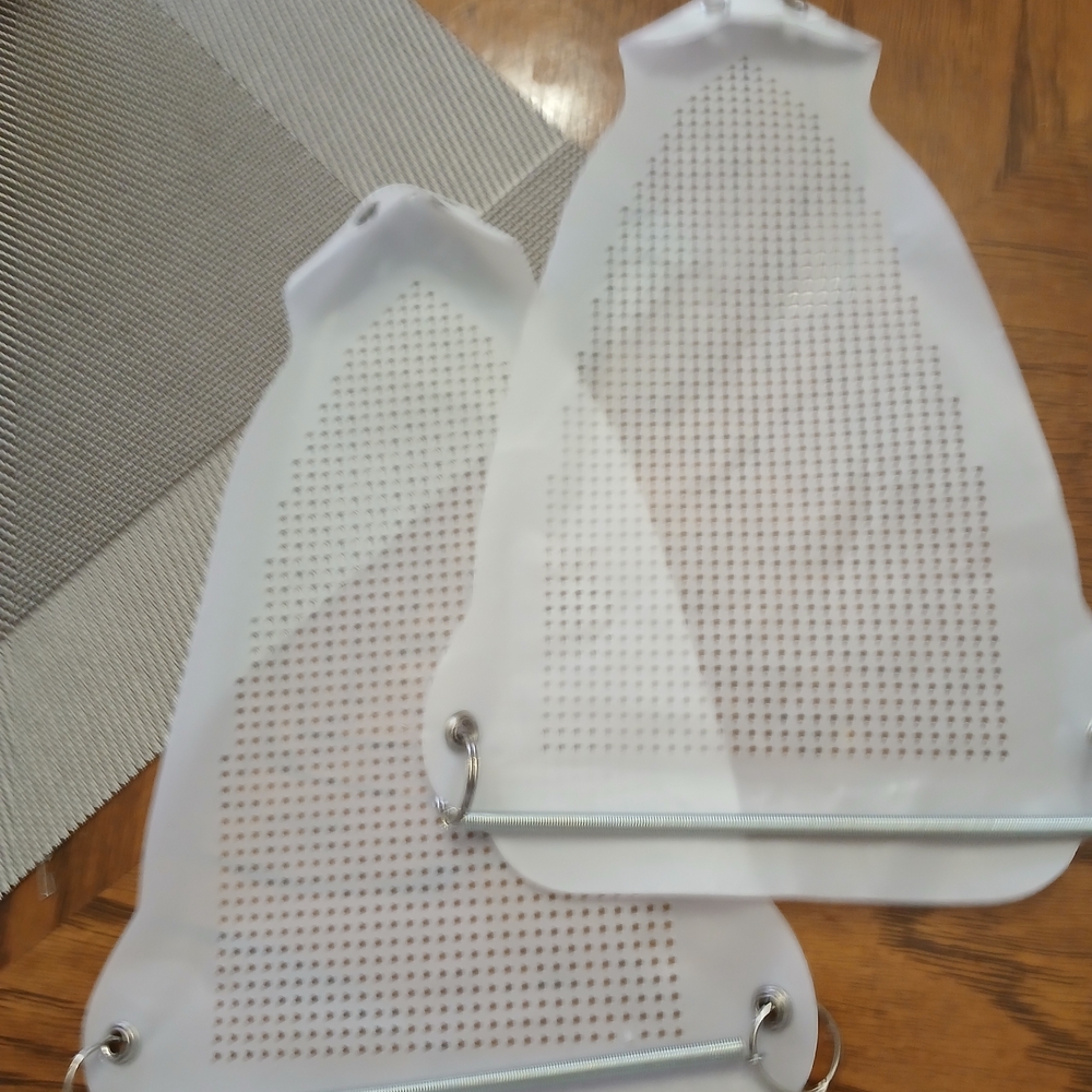 White Silicone Ironing Board Sleeve Covers - Pair